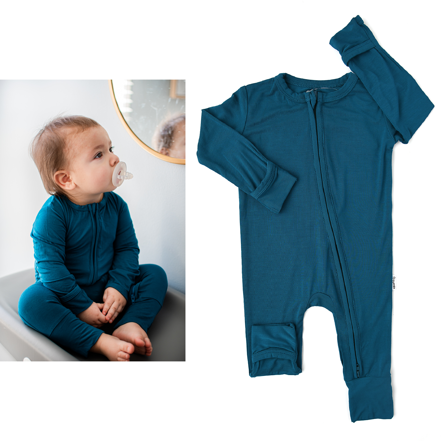 Jude Convertible Zipper Romper | Gigi and Max