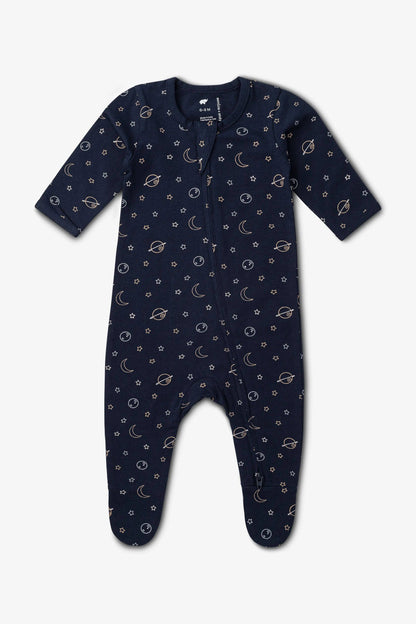 Navy Outerspace Romper | Monica + Andy
