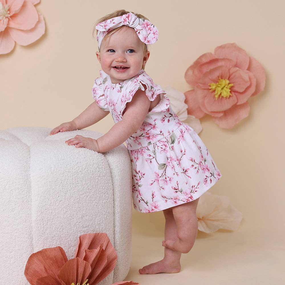 Cherry Blossom Organic Dress | Snuggle Hunny