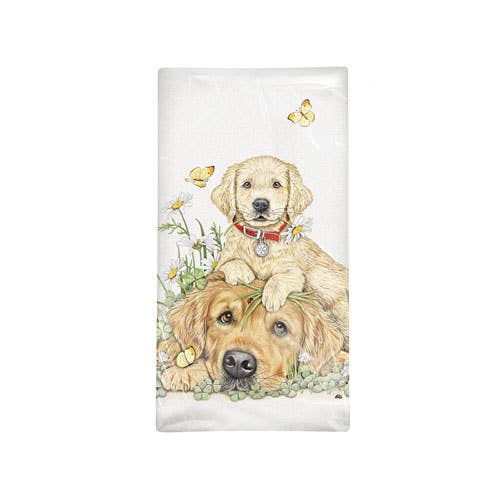 Golden Pup Towel | Mary Lake-Thompson