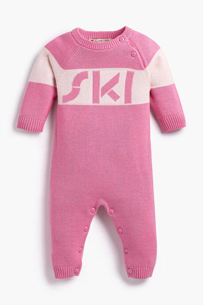 Pink Ski Sweater Romper | Monica + Andy