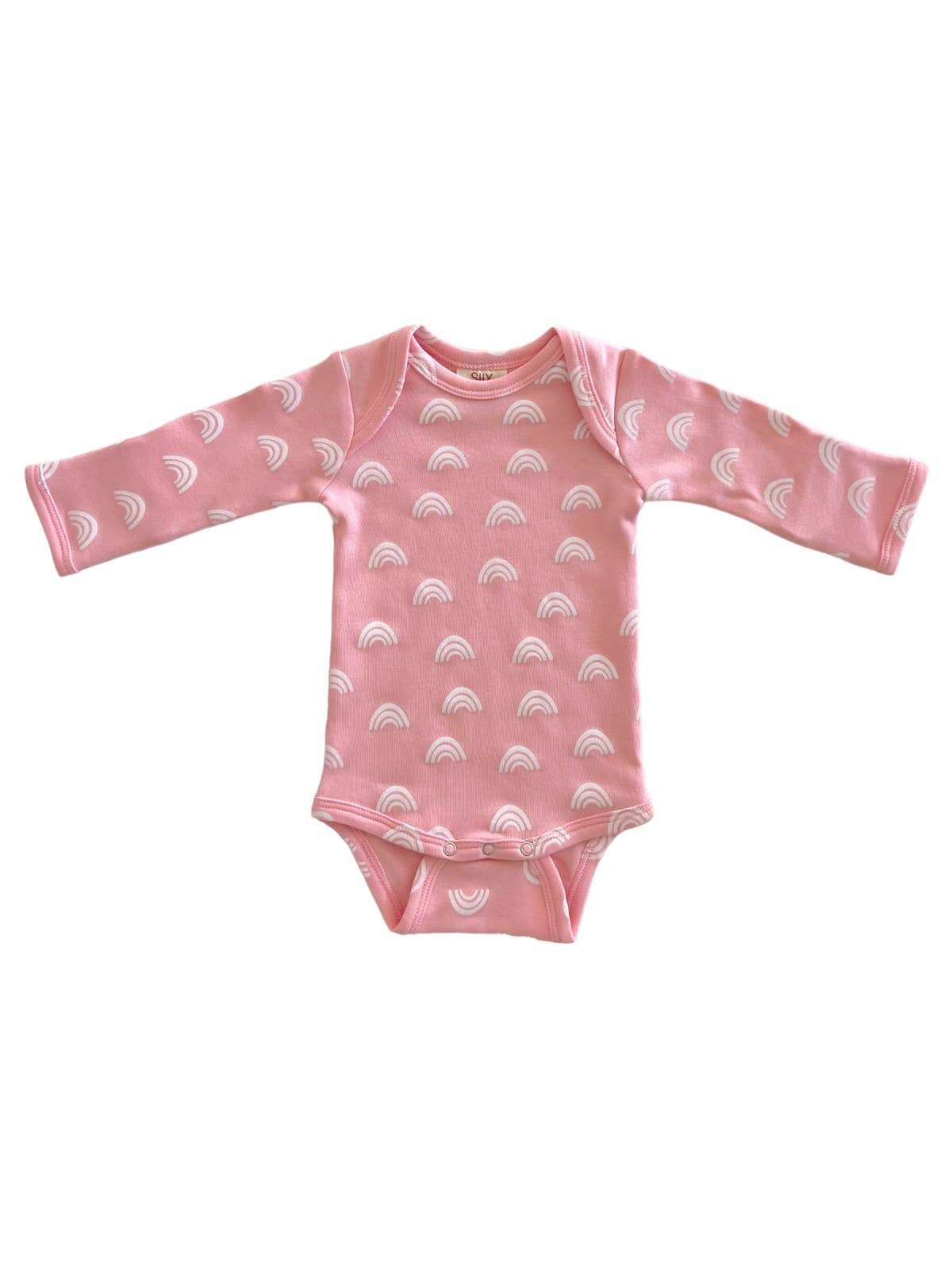 Blush Rainbow Organic Bodysuit | Siix Collection