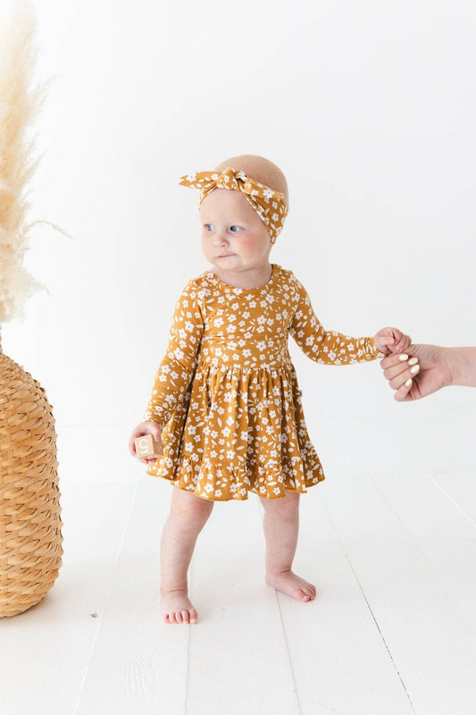 Honey Blooms Bodysuit Twirl Dress | Jammie Sessions