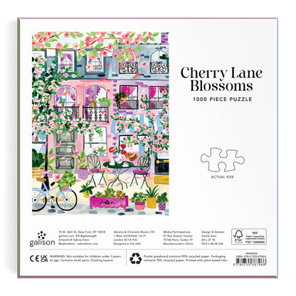 Cherry Lane Blossoms 1000 pc Puzzle | Galison