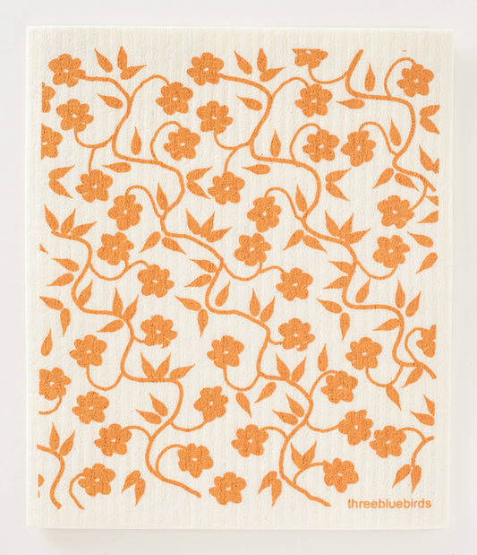 Honey Vines Swedish Dishcloth | Three Bluebirds