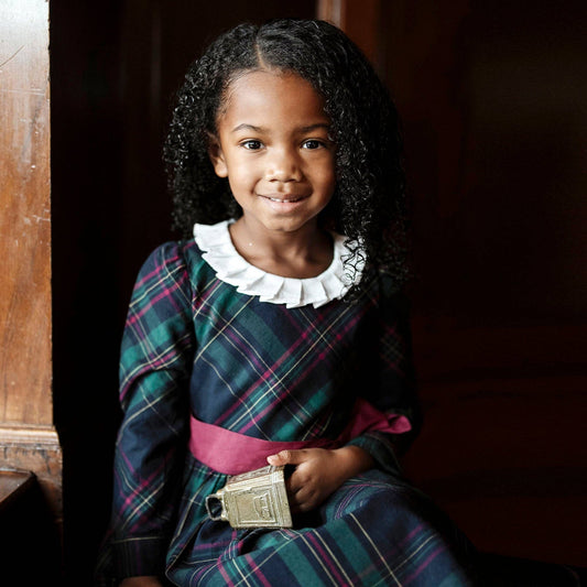 Organic Pleated Collar Party Dress | Hope & Henry