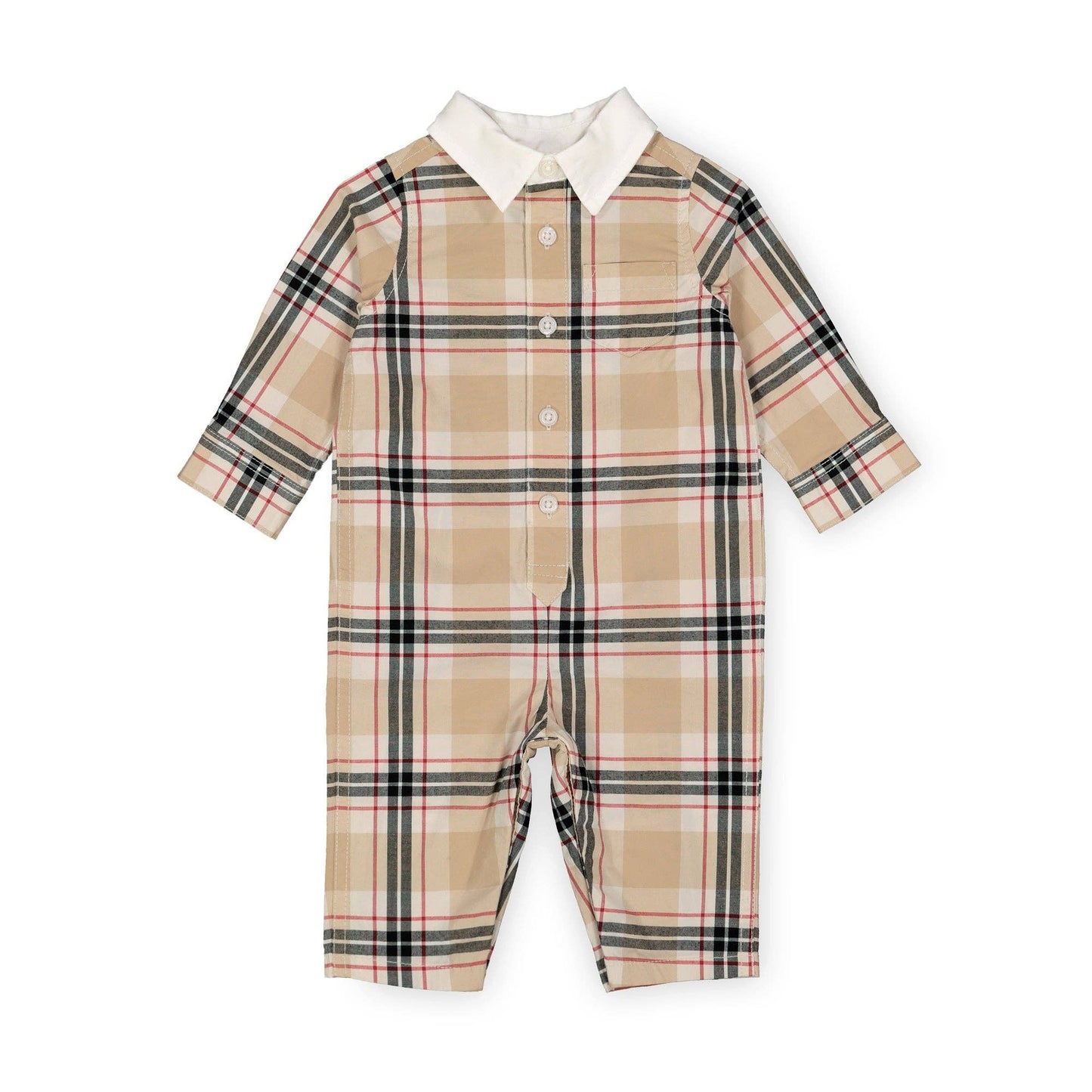 Organic Plaid Poplin Romper | Hope & Henry