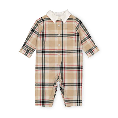 Organic Plaid Poplin Romper | Hope & Henry