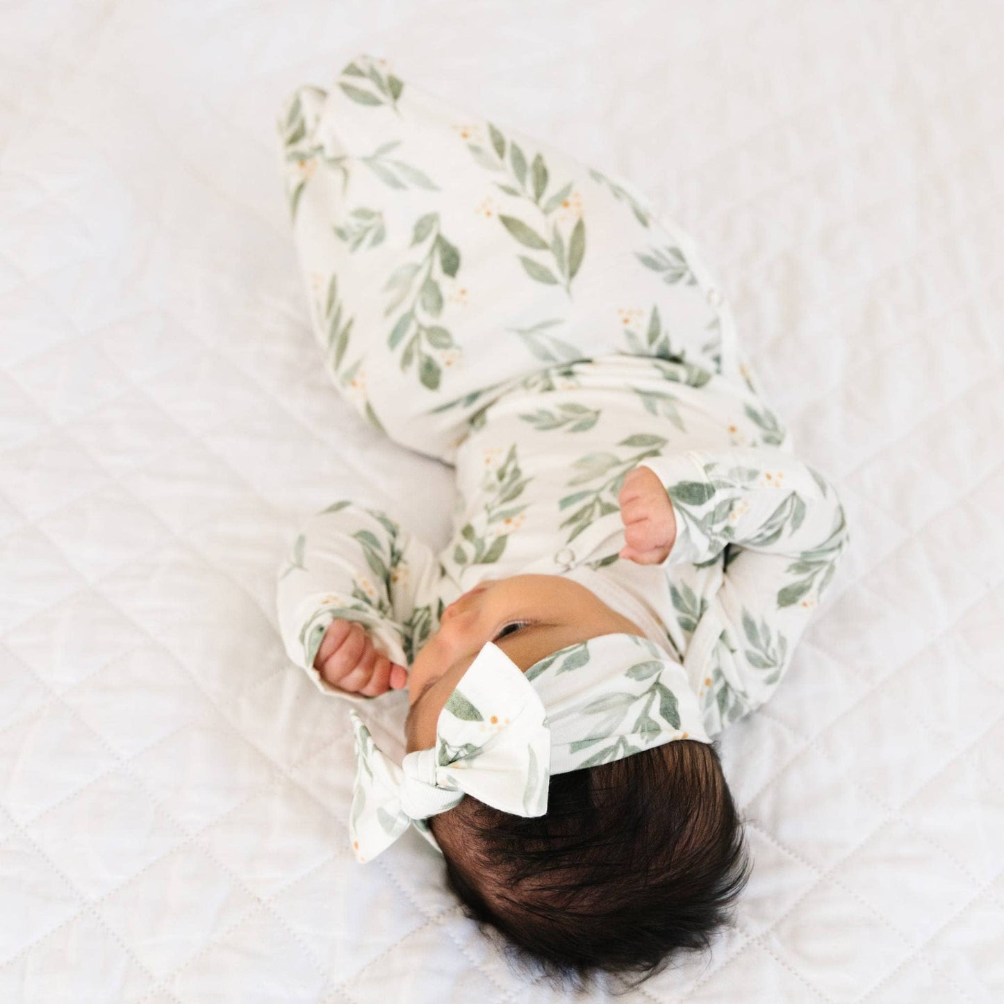 Fern Newborn Knotted Gown | Copper Pearl