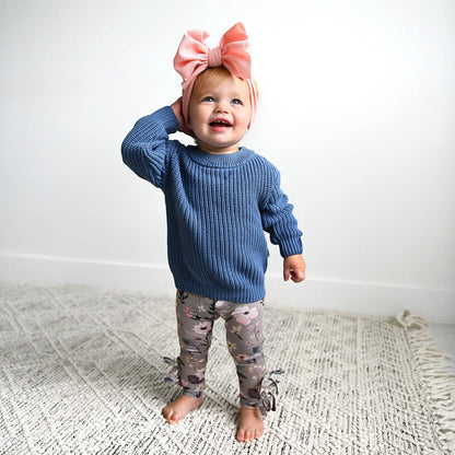 Steel Blue Sweater | Gigi & Max