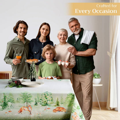Winter Mornings Cotton Tablecloth (Various Sizes) | Maison d'Hermine
