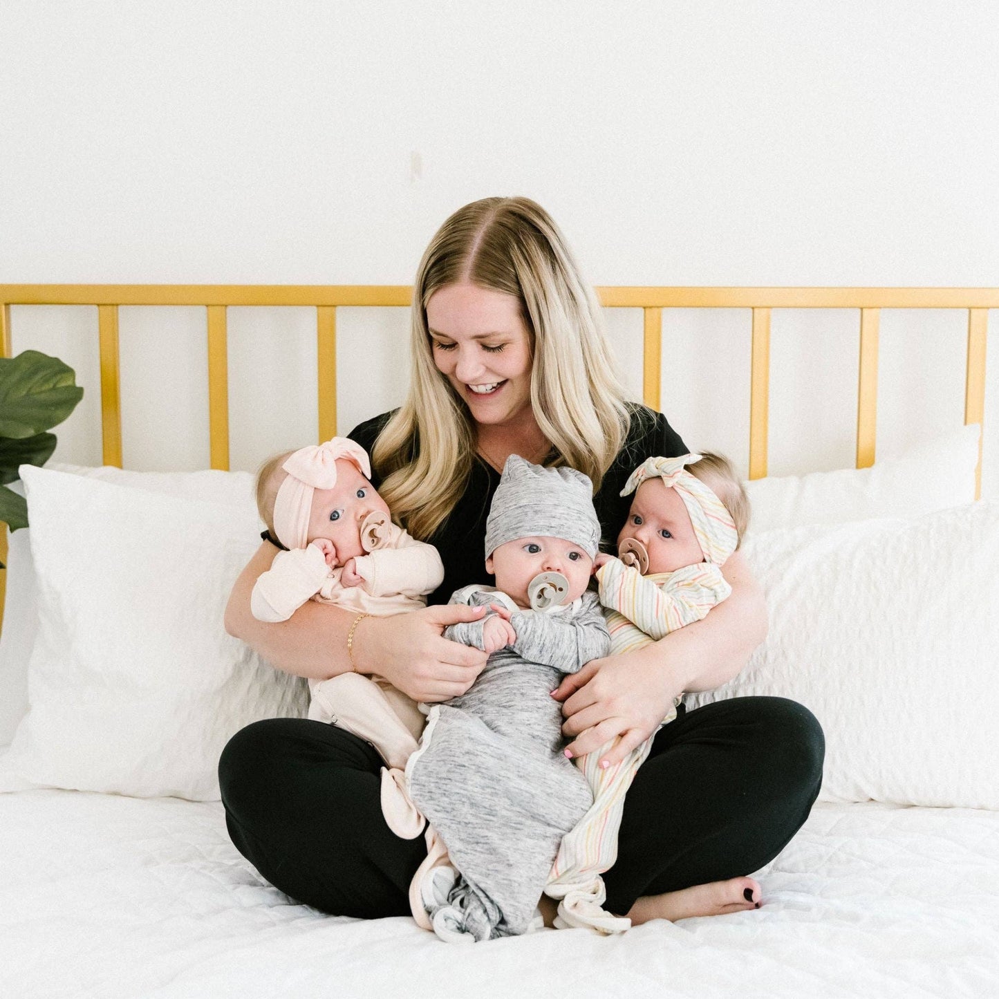Blush Newborn Knotted Gown | Copper Pearl