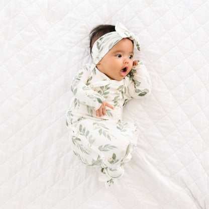 Fern Newborn Knotted Gown | Copper Pearl