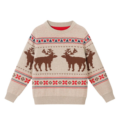 Moose Fair Isle Sweater & Twill Pant Set | Andy & Evan