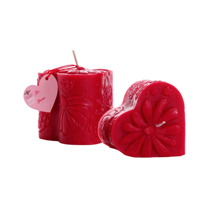 Beeswax Heart Pillar | Big Dipper Wax Works