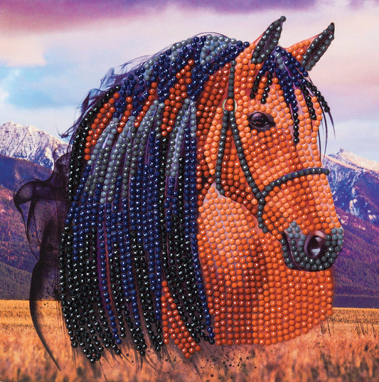 Crystal Art Card Kit: Horse | Outset Games
