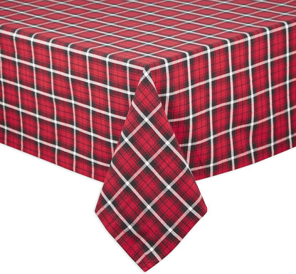 Glad Tidings Plaid Tablecloth | DII