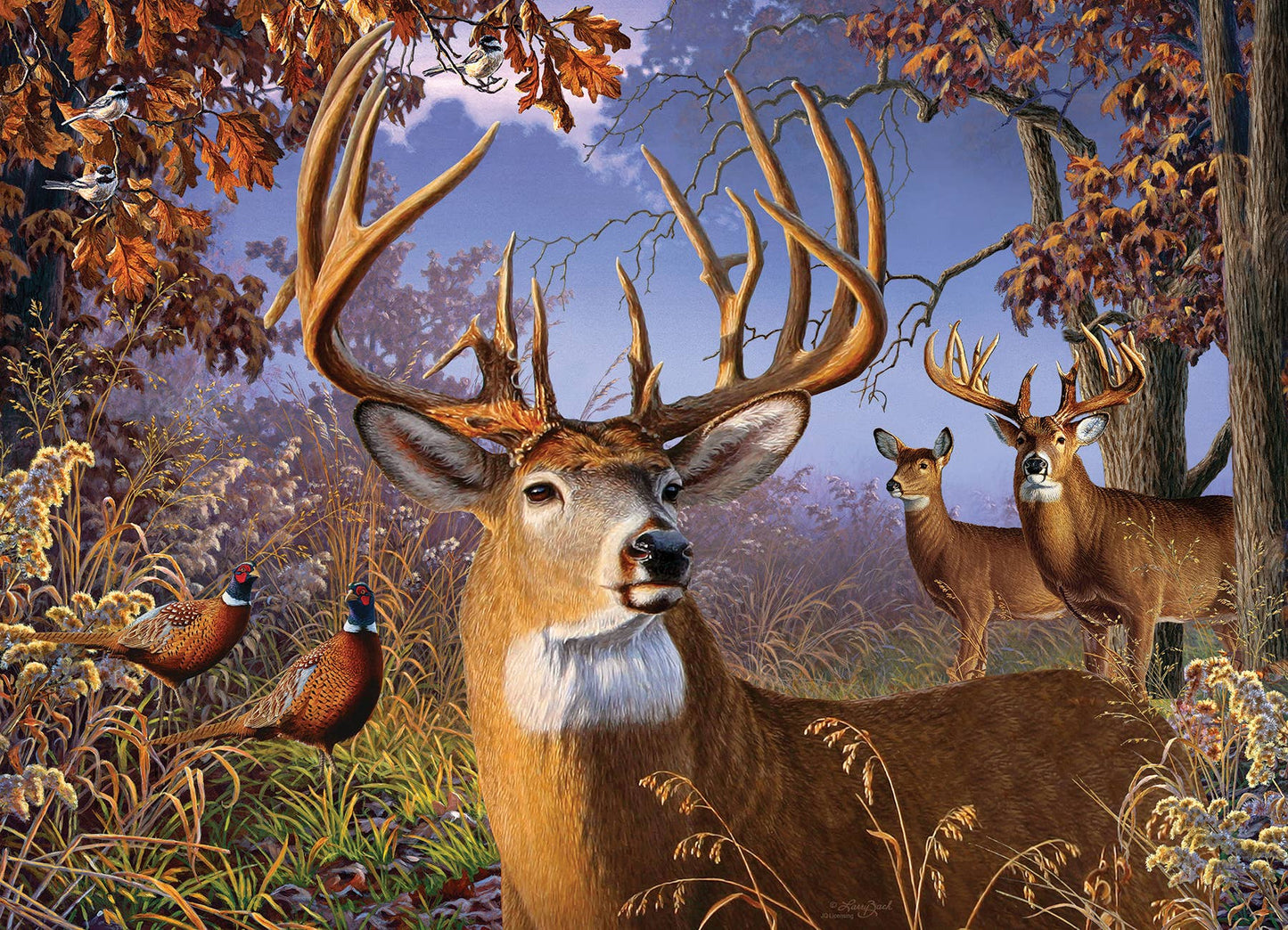 Deer and Pheasant - 500pc Puzzle | Cobble Hill Puzzles
