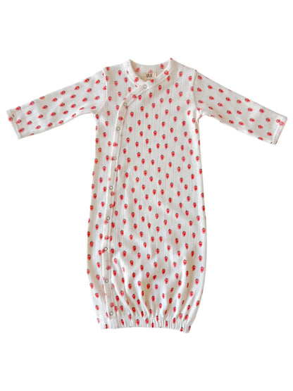 White Strawberry Organic Pointelle Gown | Siix Collection