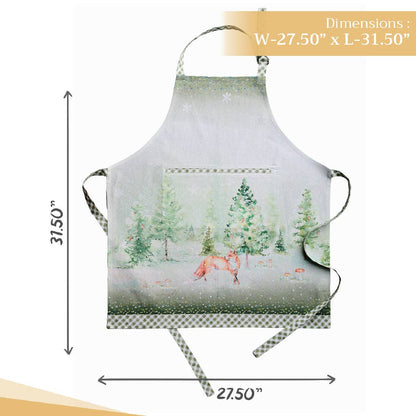 Winter Mornings Cotton Apron | Maison d'Hermine