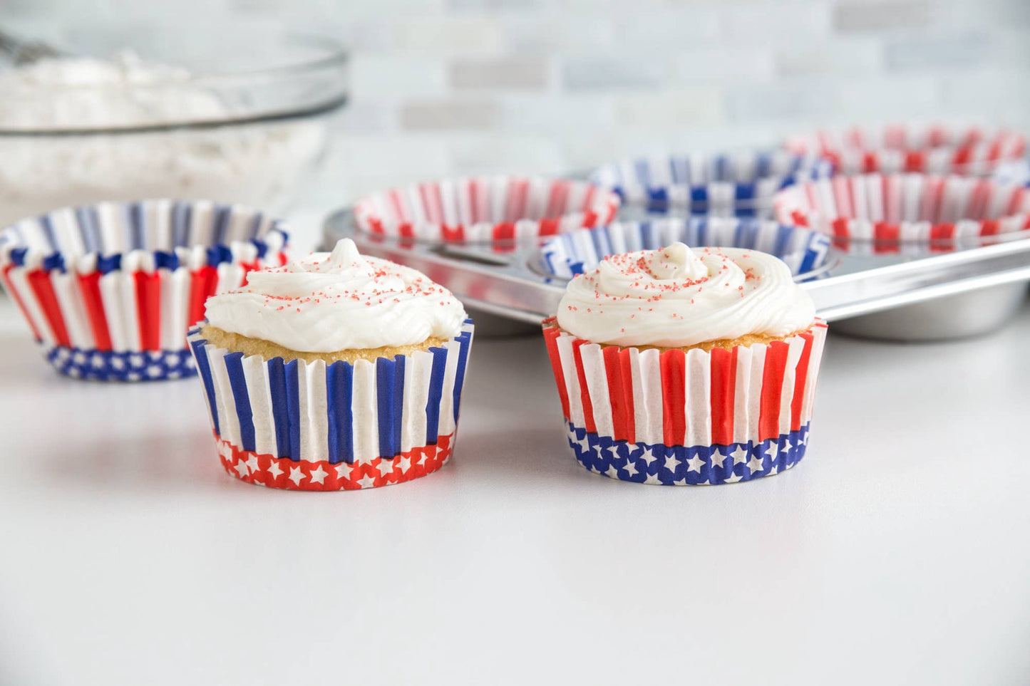 Stars & Stripes Cupcake Liners | Fox Run Brands