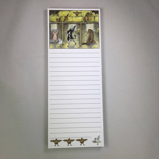 Barnyard Yoga Magnetic Notepad | Woodfield Press
