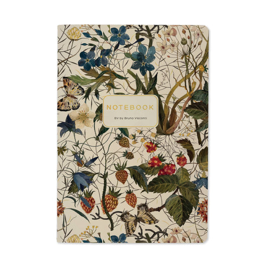 Forest Flowers on White Notebook | Bruno Visconti