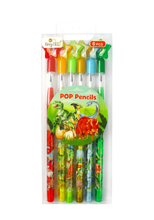 6 Pcs Jurassic Multi-Point Pencils | Tiny Mills