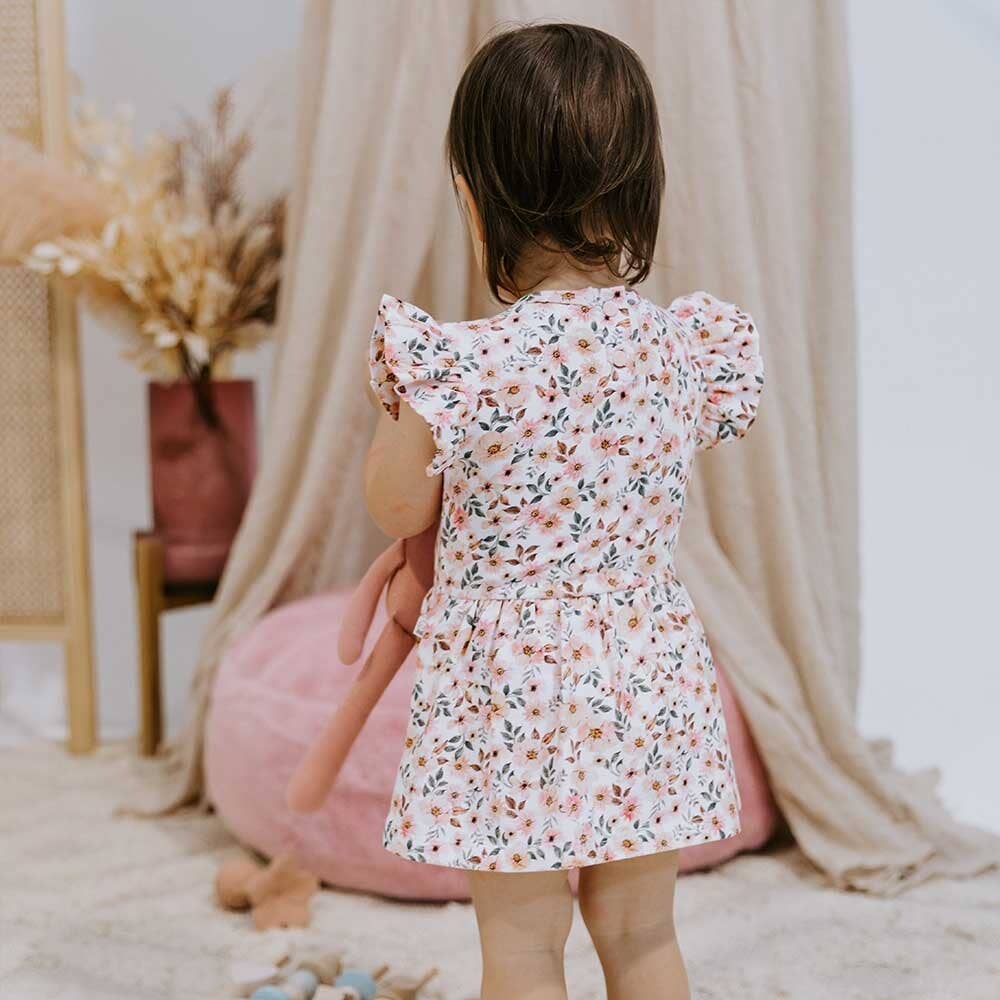 Spring Floral Organic Dress | Snuggle Hunny