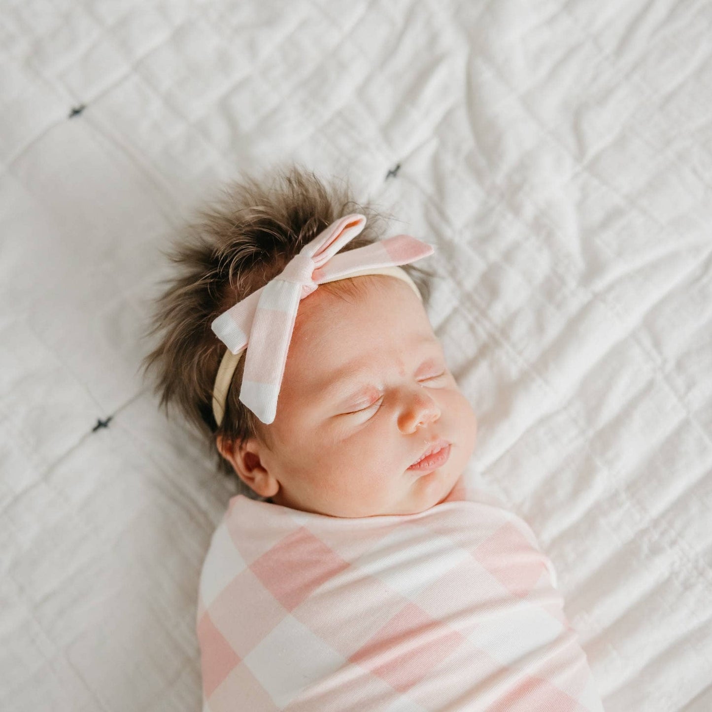 London Ribbon Baby Bow | Copper Pearl