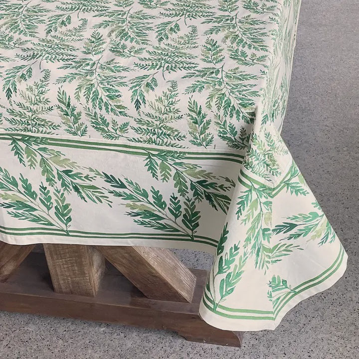 Silver Fern Tablecloth | Mahogany