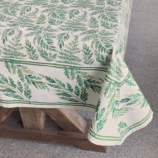 Silver Fern Tablecloth | Mahogany