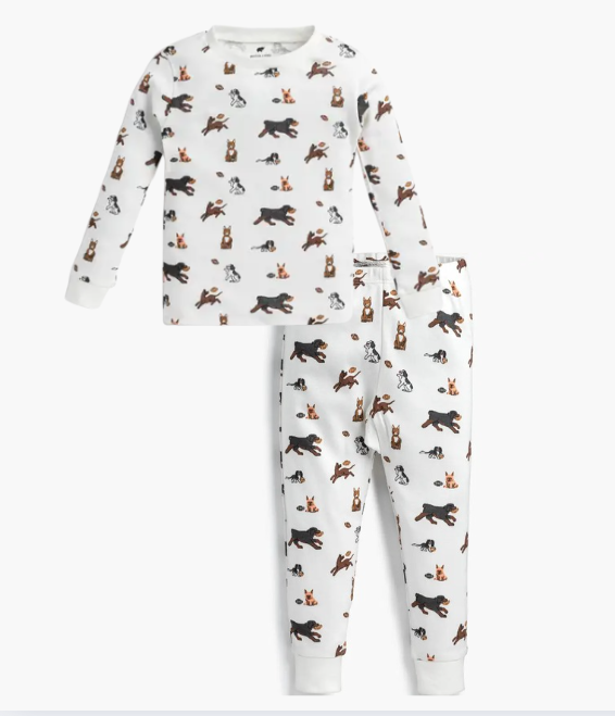 Football Pups Pajama Set | Monica + Andy