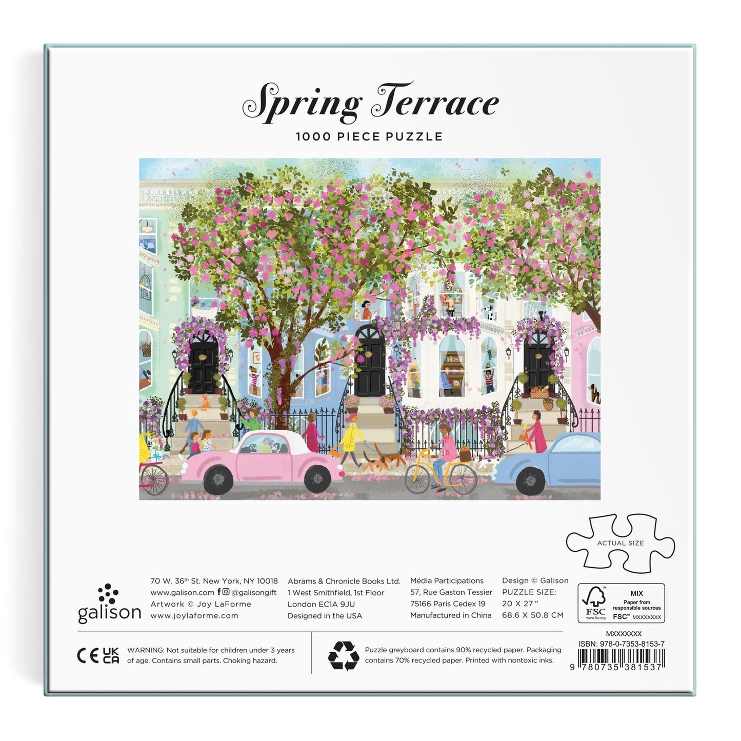 Joy Laforme Spring Terrace 1000 pc Puzzle | Galison
