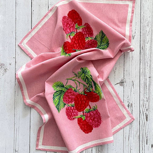 Raspberry Floursack Kitchen Towel (Set of 2) | Mahogany