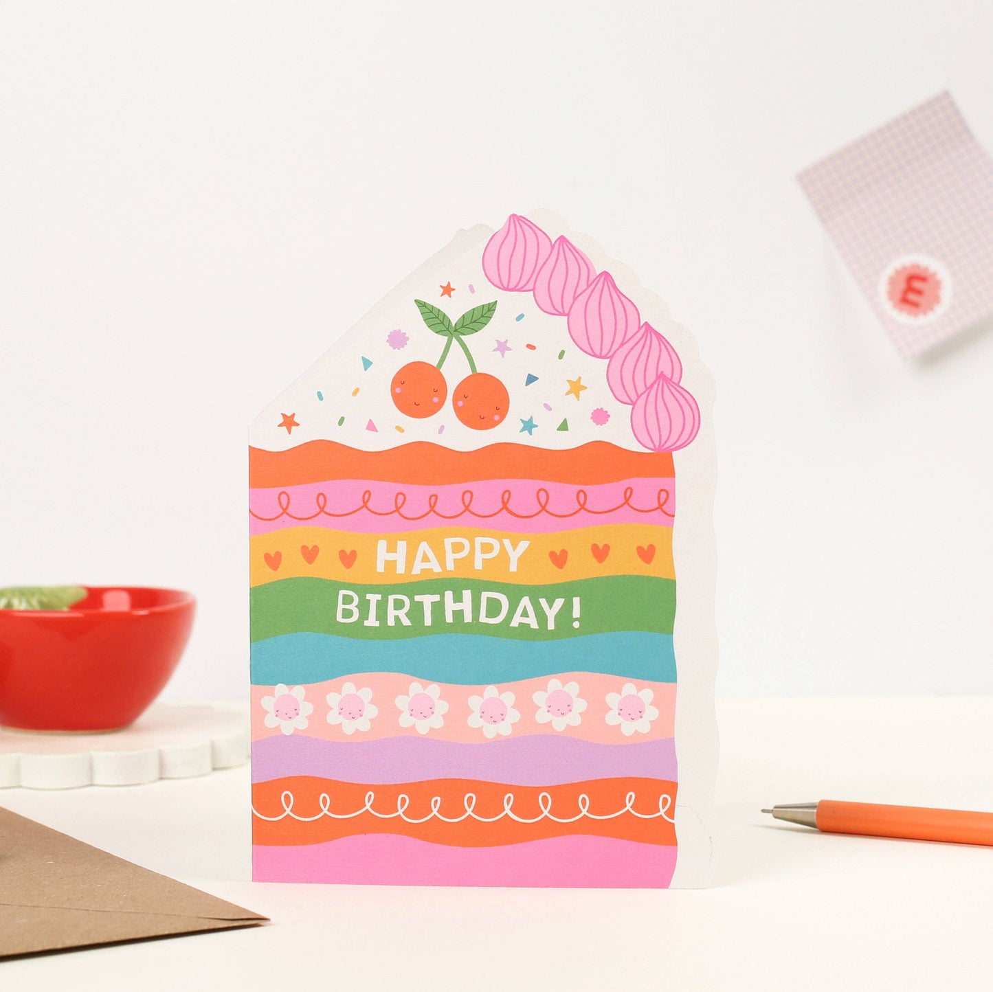 Cake Die Cut Birthday Card | Mifkins