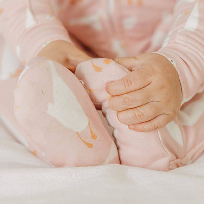 Goosie Zip-Up Footie Pajama | Copper Pearl