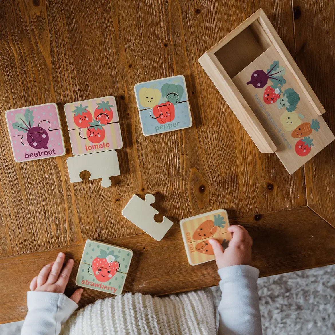 Happy Veggies & Friends Puzzle set | Orange Tree Toys