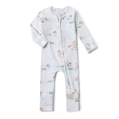 Duck Pond Organic Convertible Romper | Snuggle Hunny