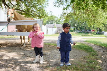Navy Sherpa Vest | Monica + Andy
