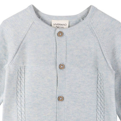 Pointelle Cable Knit Jumpsuit | Viverano Organics