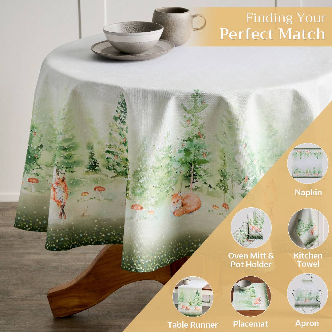 Winter Mornings Cotton Tablecloth (Various Sizes) | Maison d'Hermine