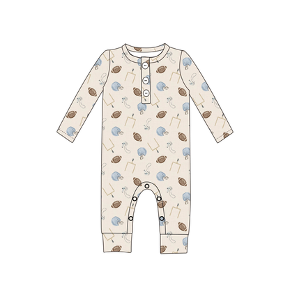 Football Henley Romper | Emi Lei