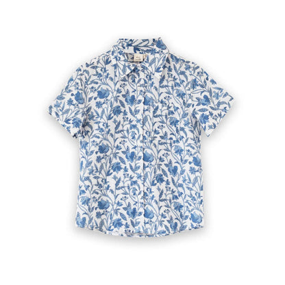 Boys Collar Shirt - Vintage Blue | Beet World