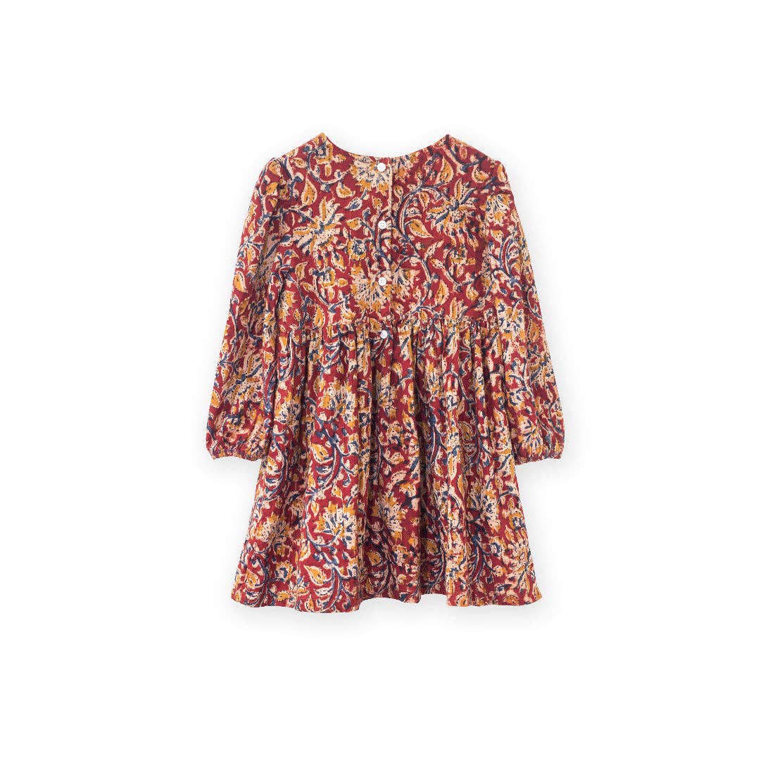 Phoebe Dress - Jaipur Print Red | Beet World