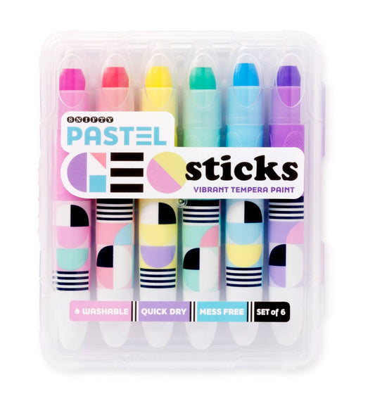 Geo Sticks Pastel Tempera Paint Sticks | Snifty