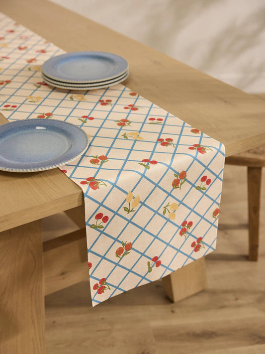 Italian Summer Grid Table Runner | Geometry