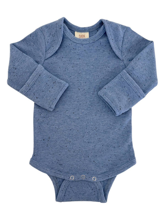 Blue Speckle Bodysuit | Siix Collection