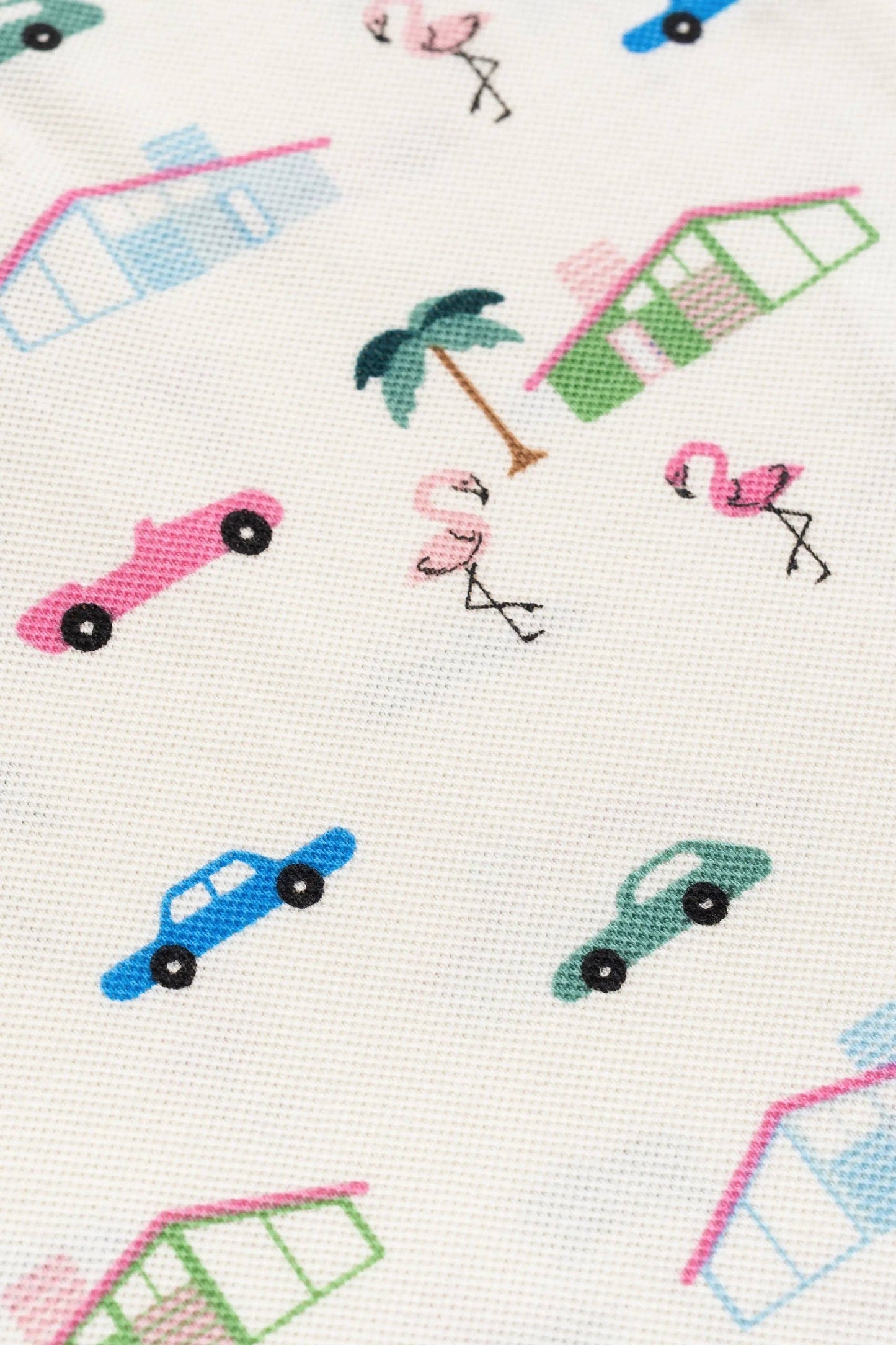 Retro Palm Springs Shorty Polo Romper | Monica + Andy
