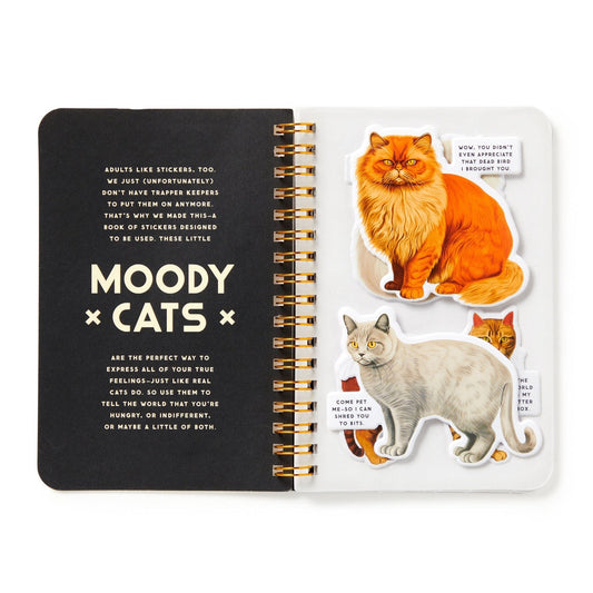 Moody Cats Sticker Book | Galison